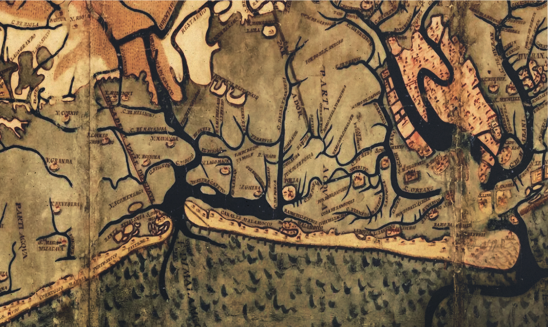 Ostrarium romano - mappa storica